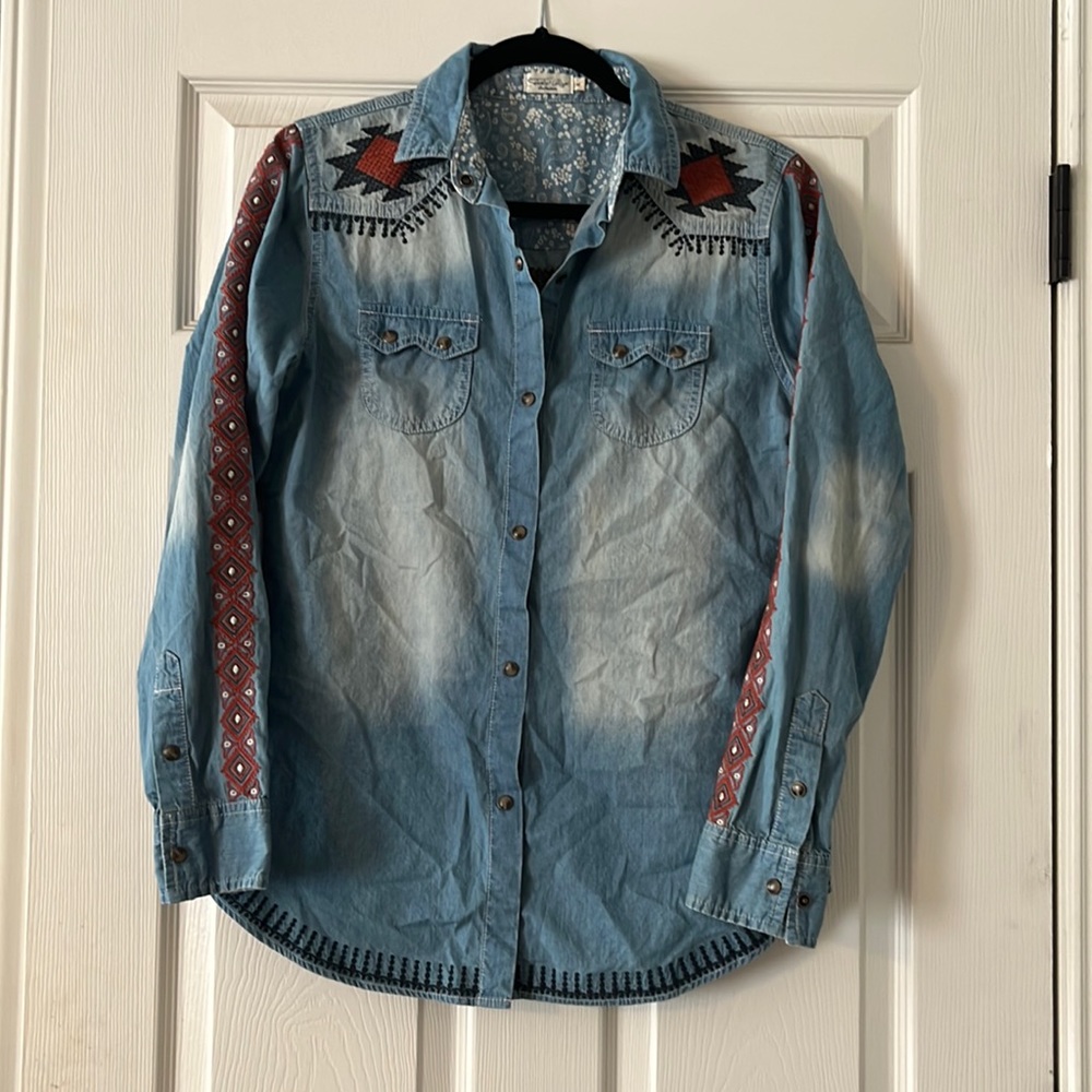 Tasha Polizzi Embroidered Long Sleeve Shirt